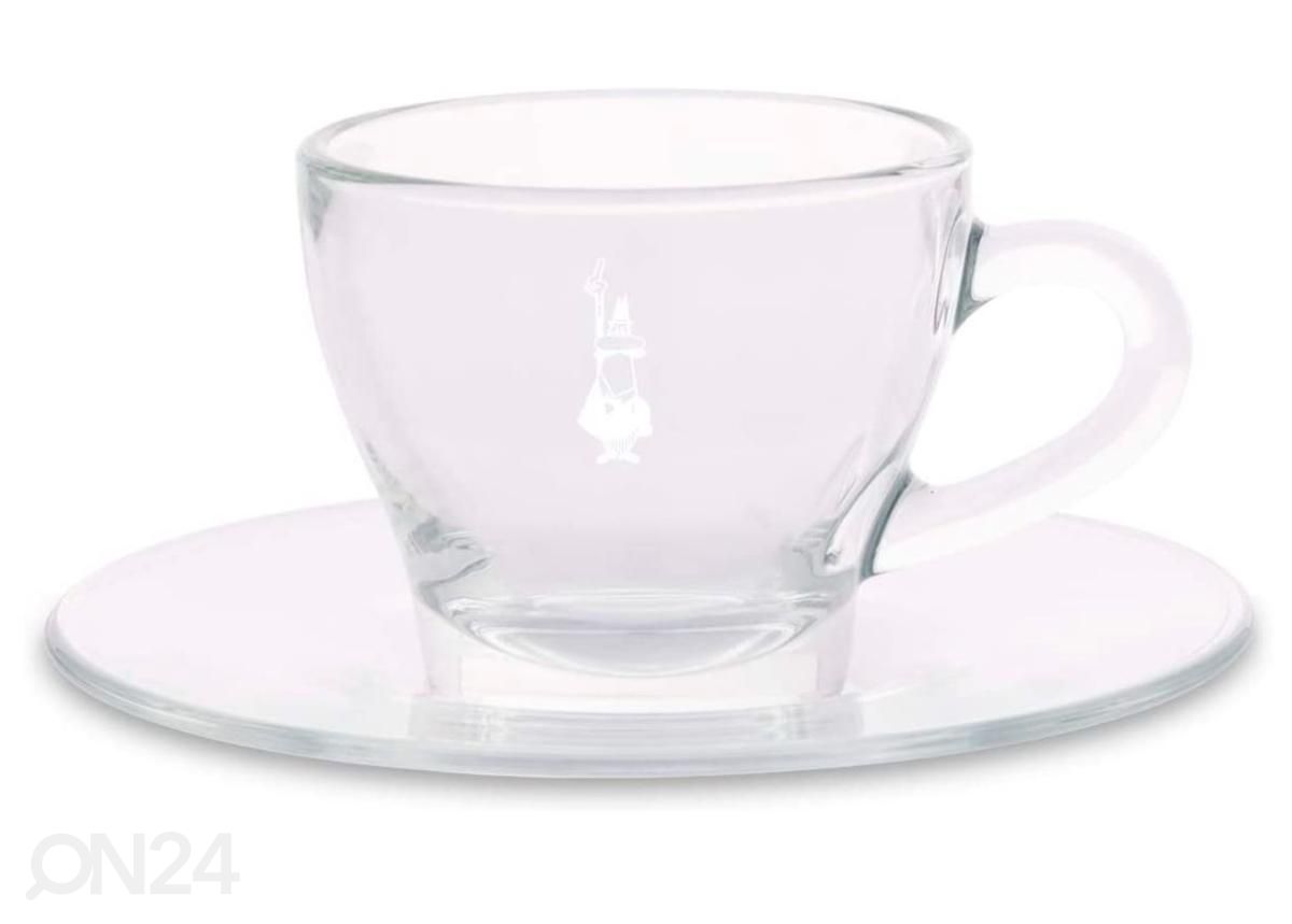 Klaasist espresso tassid Bialetti, 2 tk suurendatud
