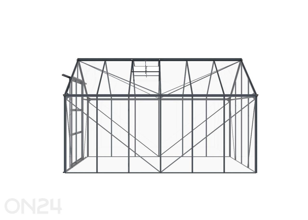 Klaaskasvuhoone Elegant 8,94 m², hall suurendatud