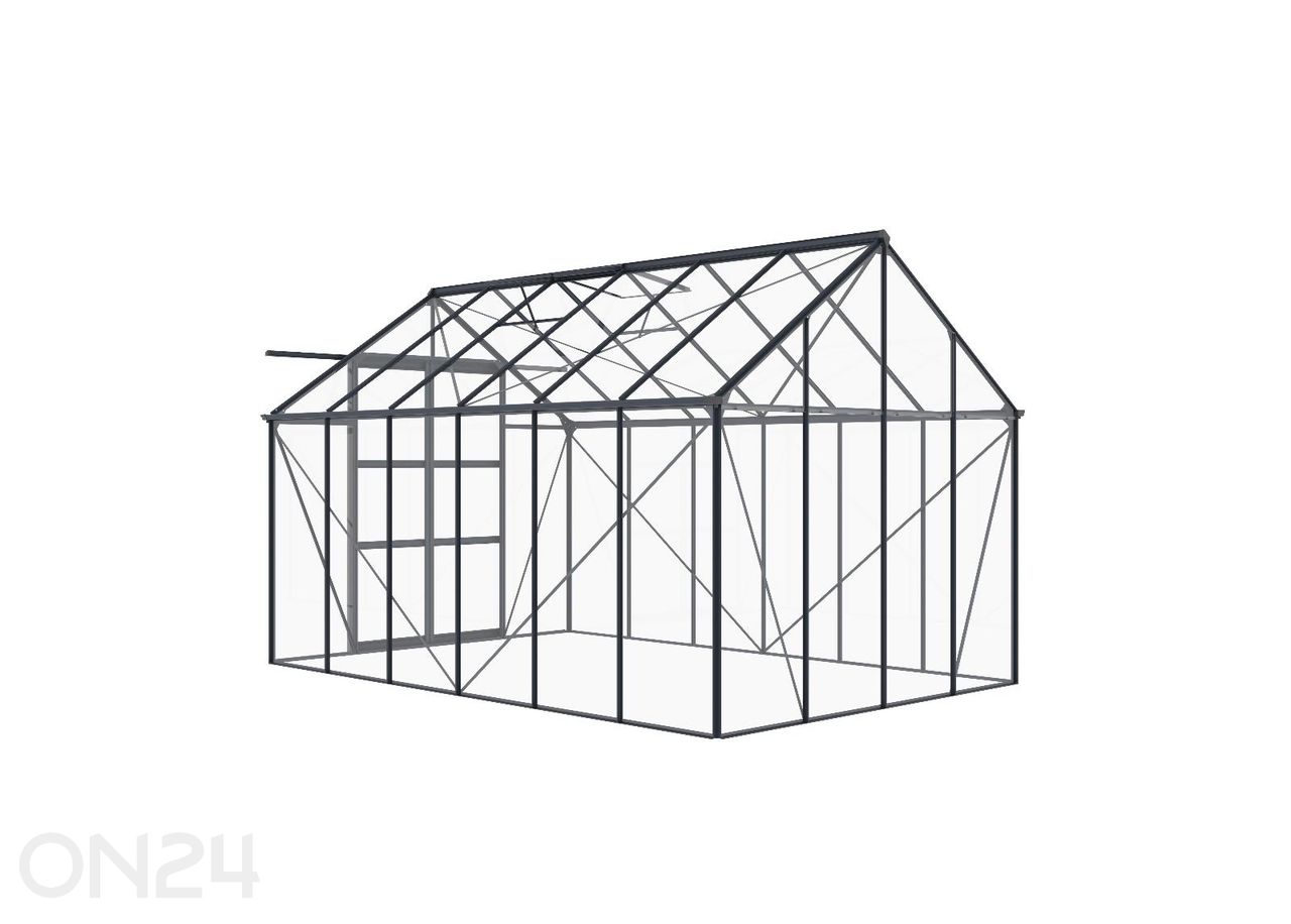 Klaaskasvuhoone Elegant 8,94 m², hall suurendatud