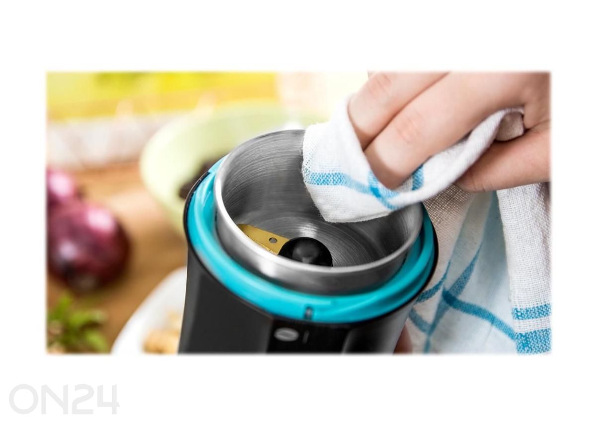 Kohvi- ja maitseainete veski TitanMill 200, must suurendatud