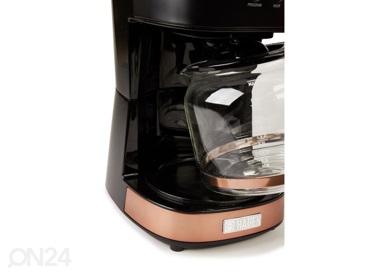 Kohvimasin Haden Black&Copper 1,8 L, must suurendatud