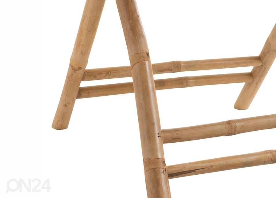 Kokkuklapitav laud Bamboo Ø 90 cm suurendatud