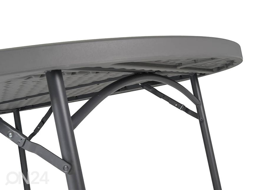 Kokkupandav aialaud Ø 120 cm suurendatud