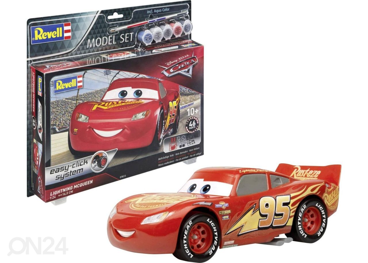 Kokkupandav Cars Pikne McQueen Revell 46 tk suurendatud