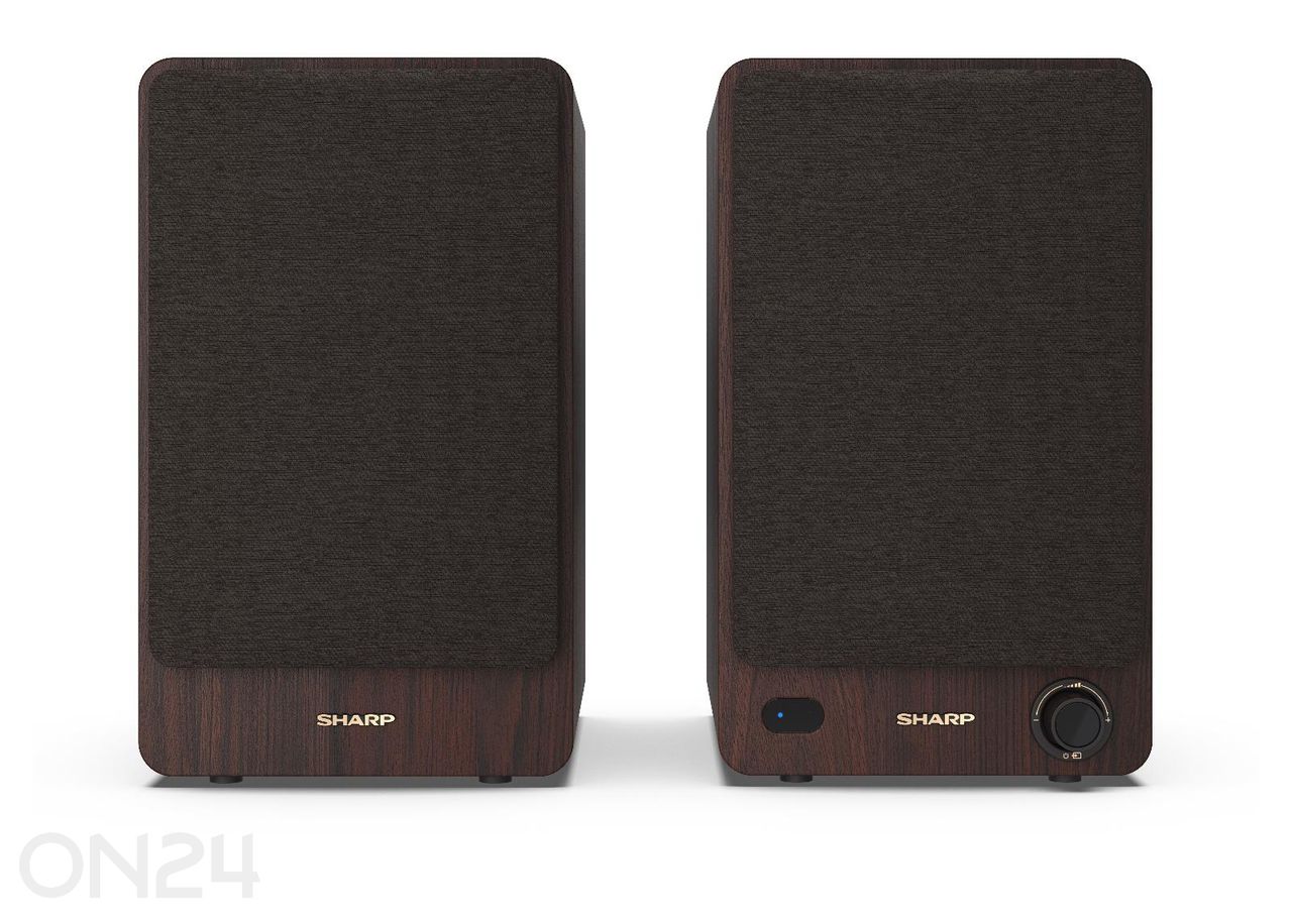 Kõlarid Sharp, 60W RMS, Bluetooth, pruun suurendatud