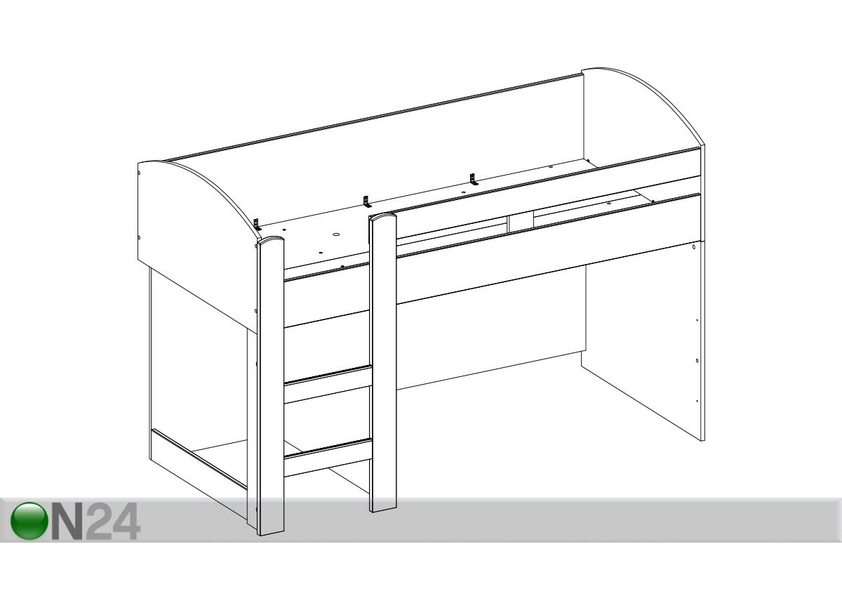 Kompaktvoodi Lenny 90x200 cm suurendatud