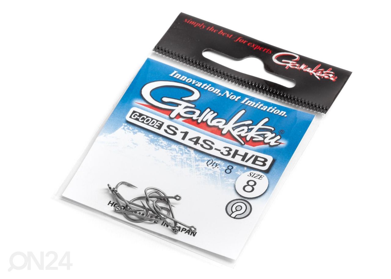 Konks Gamakatsu 14S-3H s8 8 tk suurendatud
