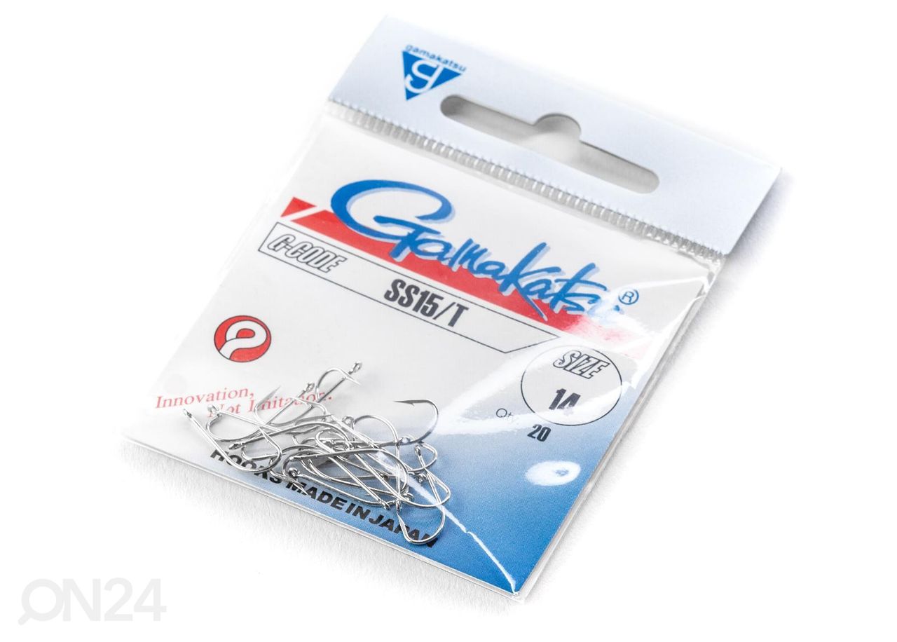 Konks Gamakatsu Ss15/T s10 20tk suurendatud