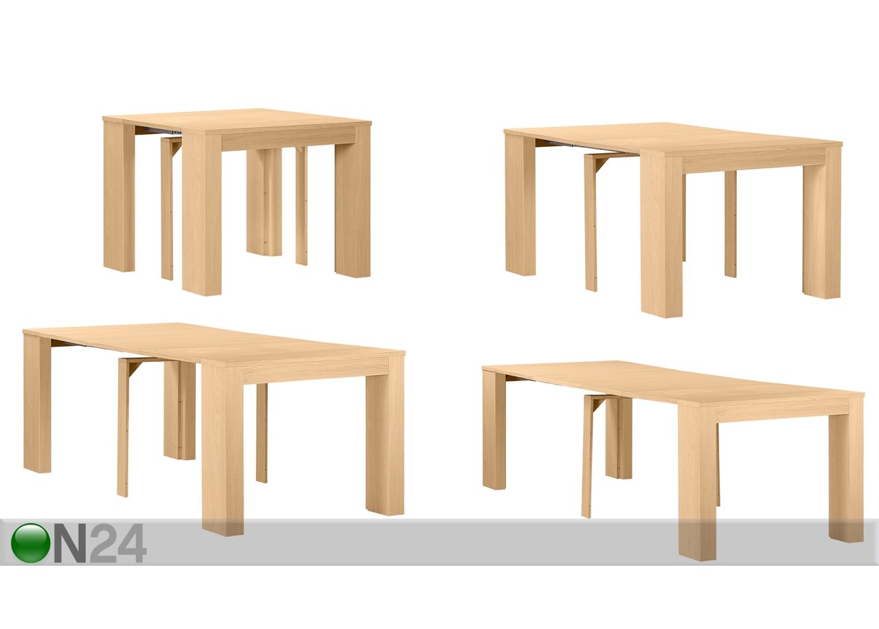Konsoollaud / pikendatav söögilaud Peninsule 42-264x95 cm suurendatud