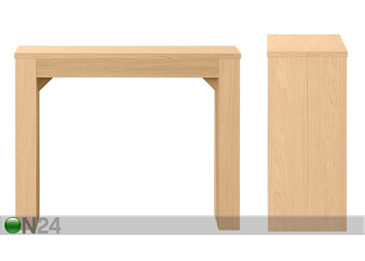 Konsoollaud / pikendatav söögilaud Peninsule 42-264x95 cm suurendatud