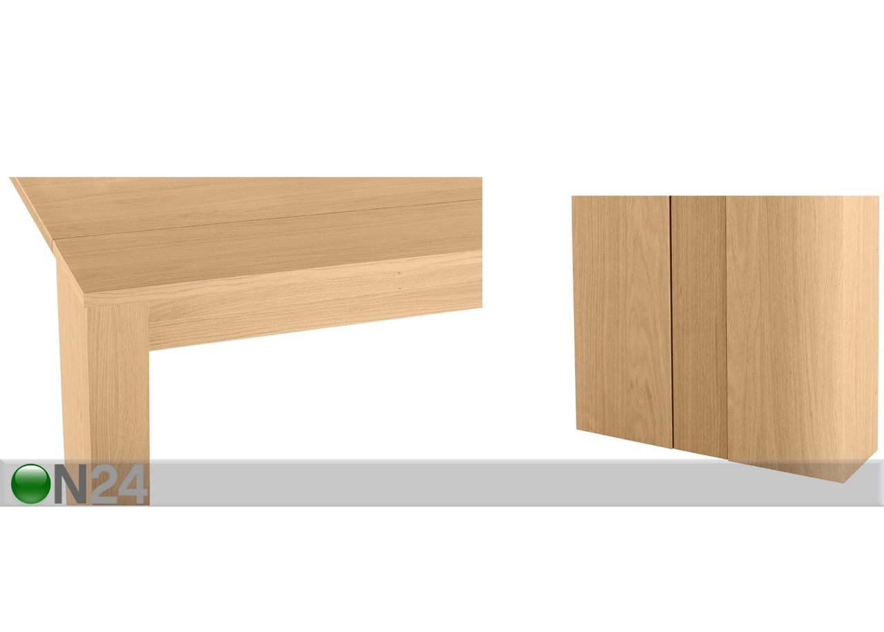 Konsoollaud / pikendatav söögilaud Peninsule 42-264x95 cm suurendatud