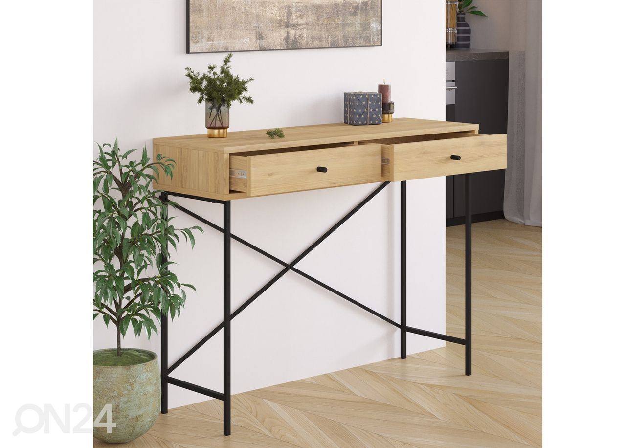 Konsoollaud Titan Natural 110 cm suurendatud