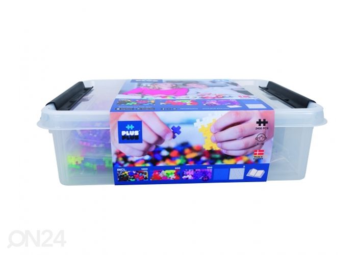 Konstruktor Plus Plus Mini komplekt, 2400 tk suurendatud