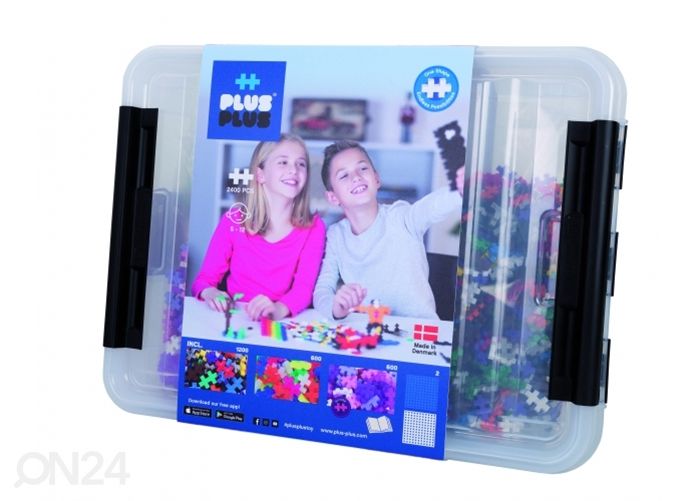 Konstruktor Plus Plus Mini komplekt, 2400 tk suurendatud