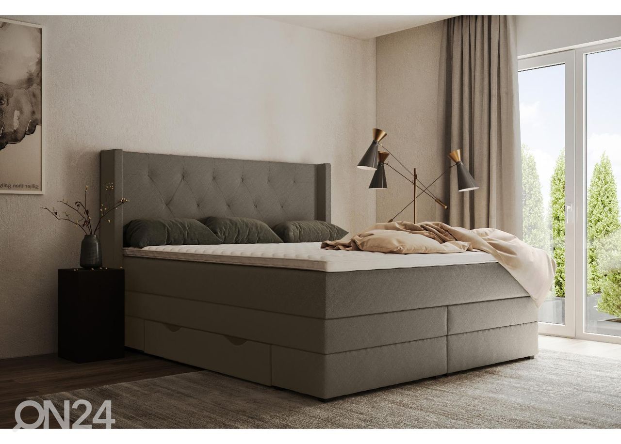 Kontinentaalvoodi Sanna sahtlitega 200x200cm suurendatud