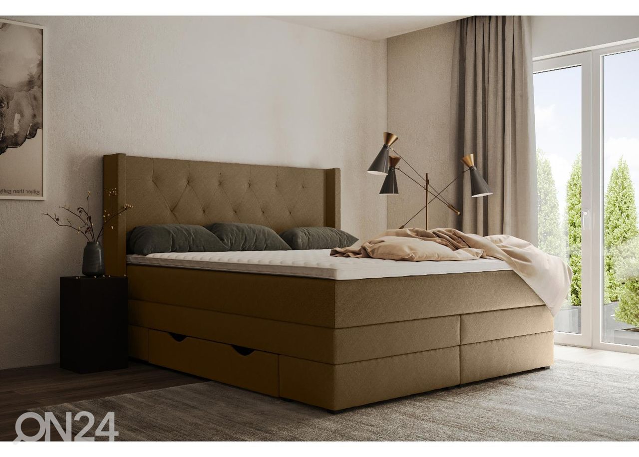 Kontinentaalvoodi Sanna sahtlitega 200x200cm suurendatud