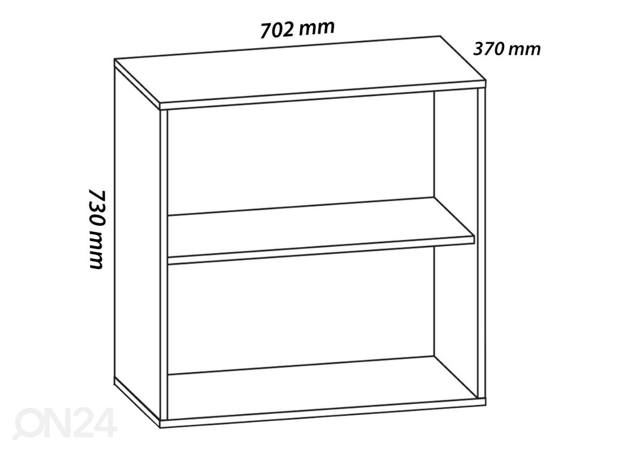 Kontorikapp Lona L 70 cm suurendatud