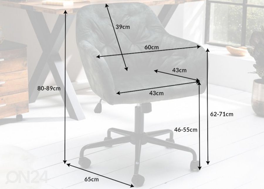 Kontoritool Dutch Comfort suurendatud