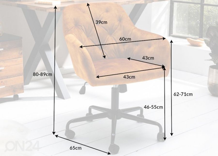 Kontoritool Dutch Comfort suurendatud