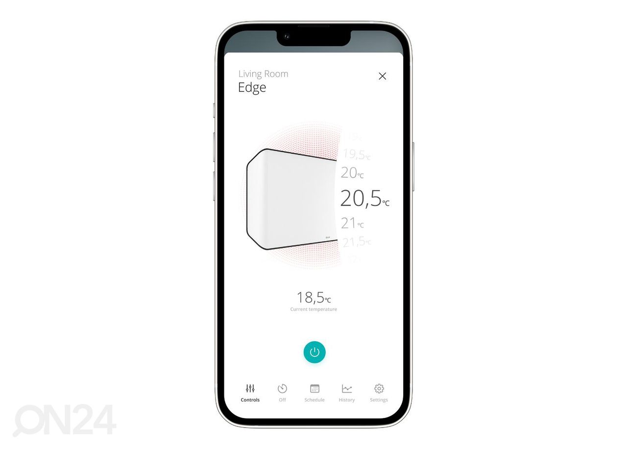 Konvektor radiaator Duux Edge 1500 Smart DXCH13, valge suurendatud