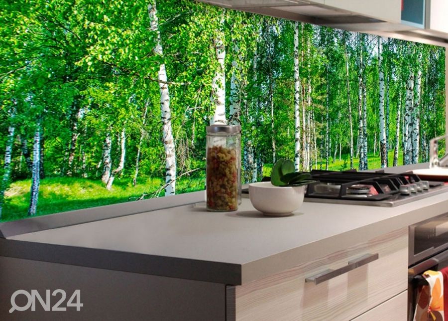 Köögi tagasein Birch Grow 260x60 cm suurendatud