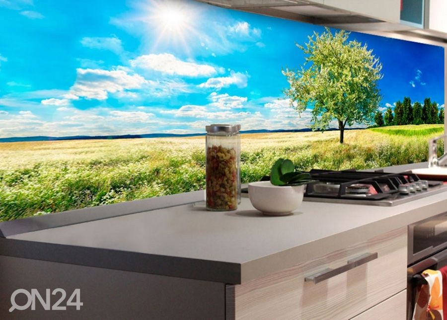 Köögi tagasein Blossom Tree 180x60 cm suurendatud