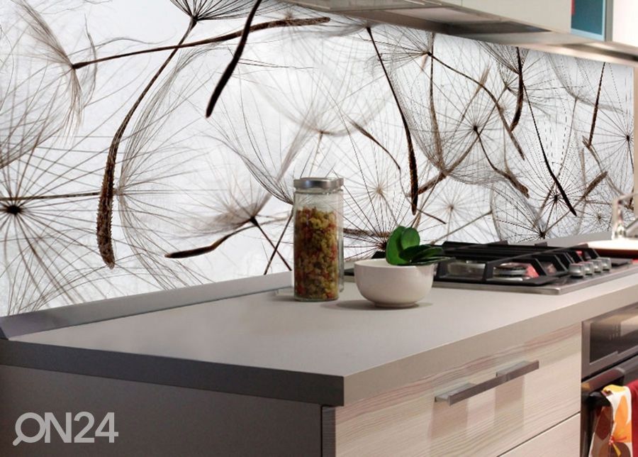 Köögi tagasein Dandelion Seeds 180x60 cm suurendatud