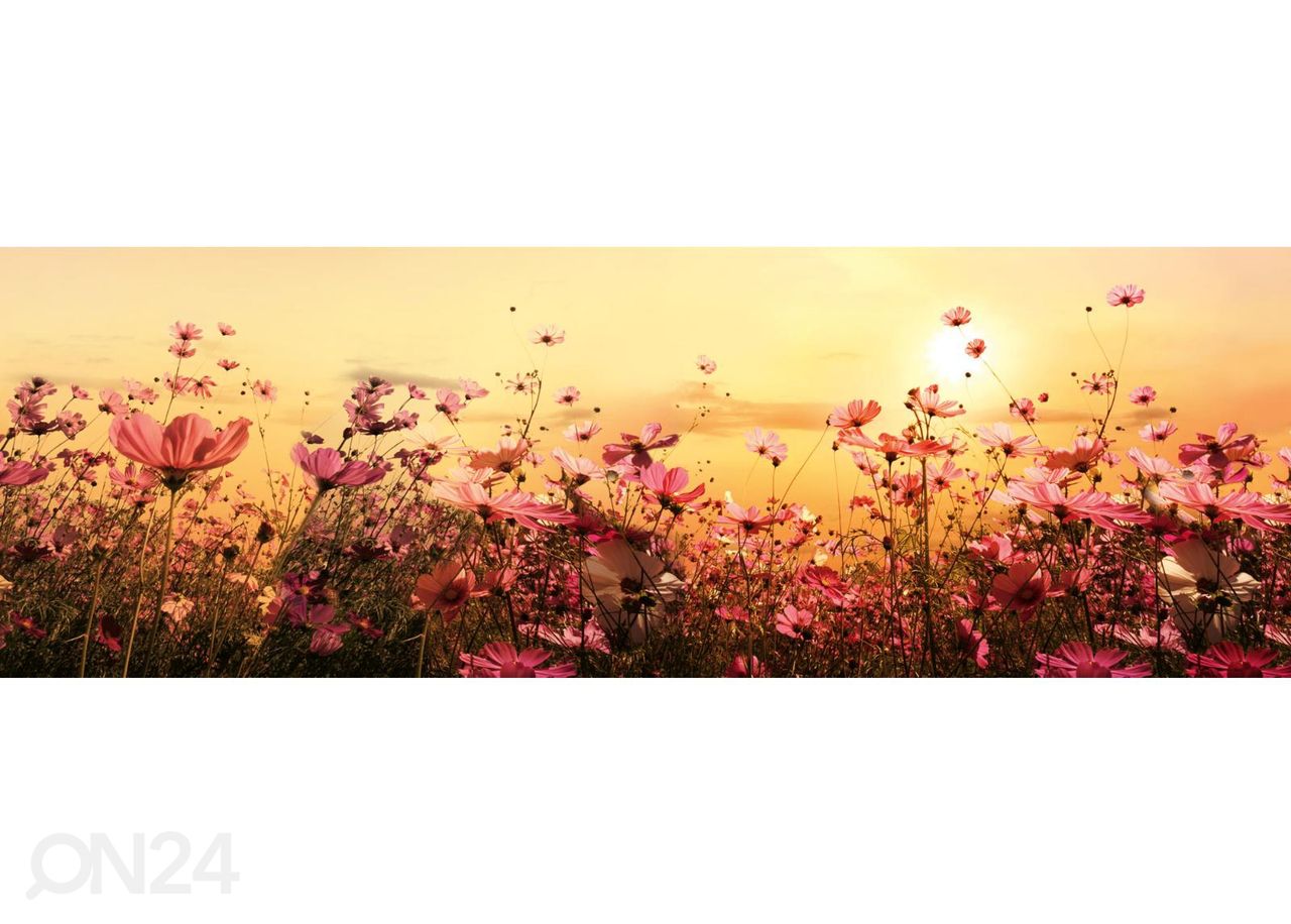 Köögi tagasein Flower field 260x60 cm suurendatud
