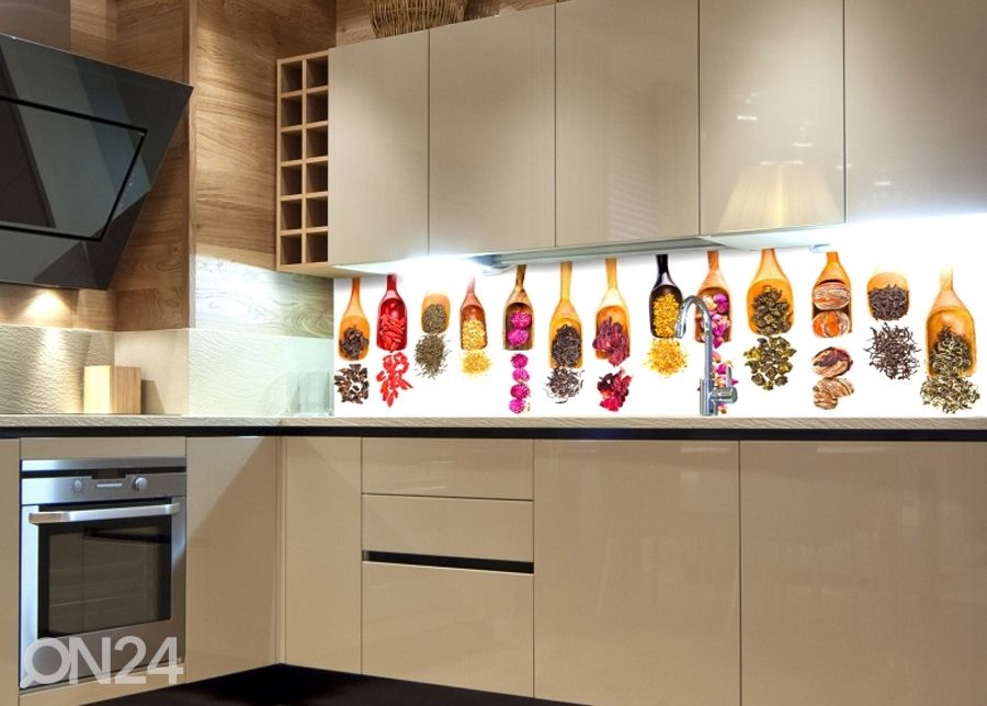 Köögi tagasein Herbal scoops 260x60 cm suurendatud