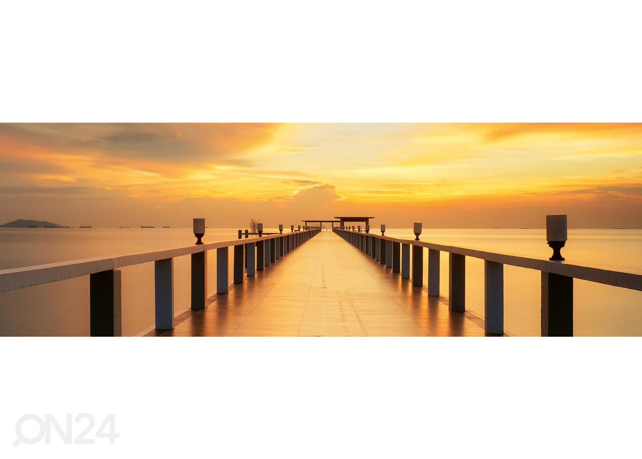 Köögi tagasein Wooden bridge at sunrise 180x60 cm suurendatud