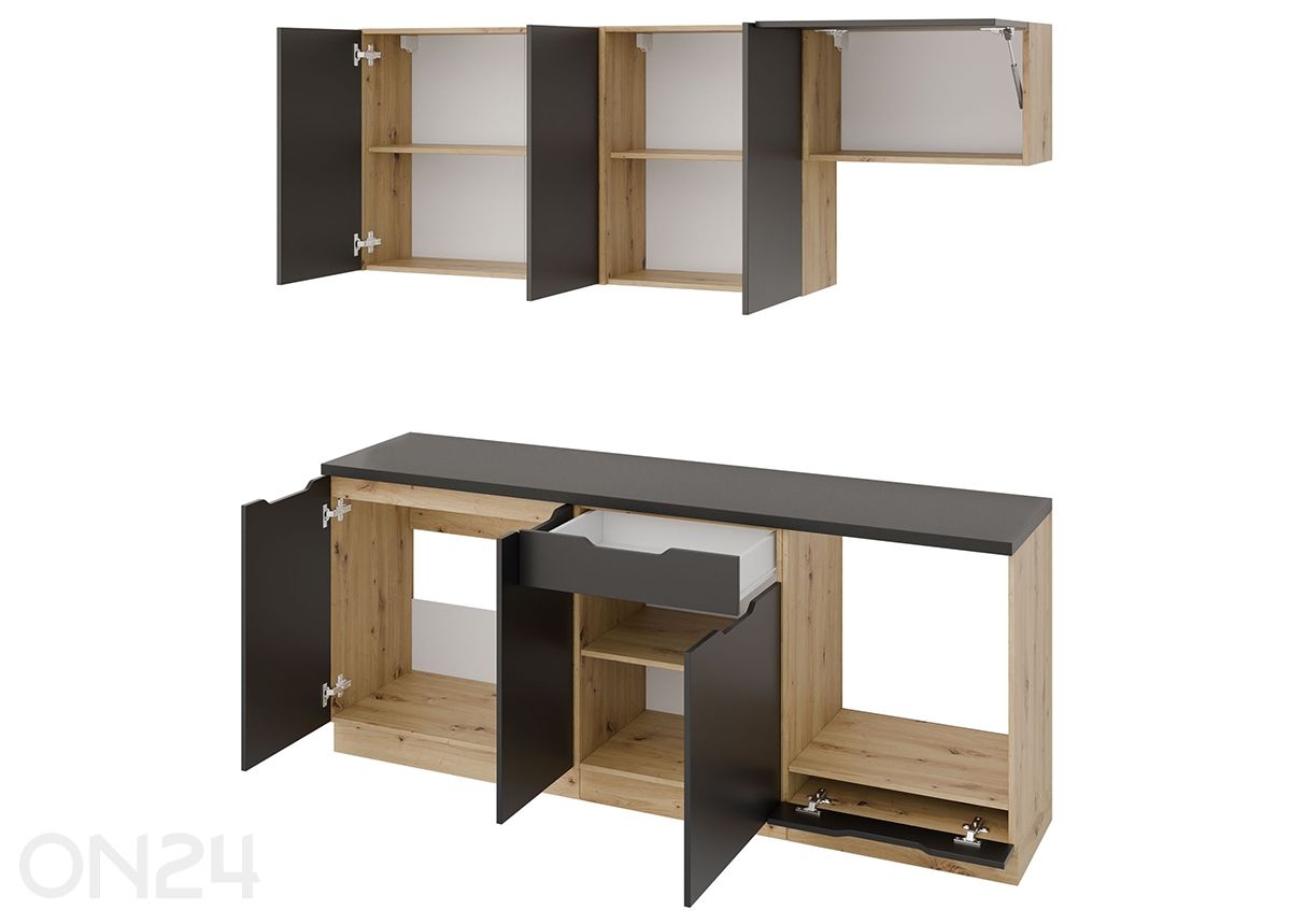 Köögimööbel Isabela 200 cm + LED suurendatud