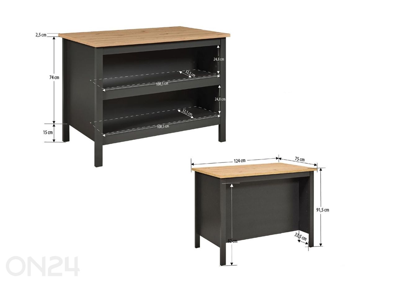 Köögisaar Nellina suurendatud