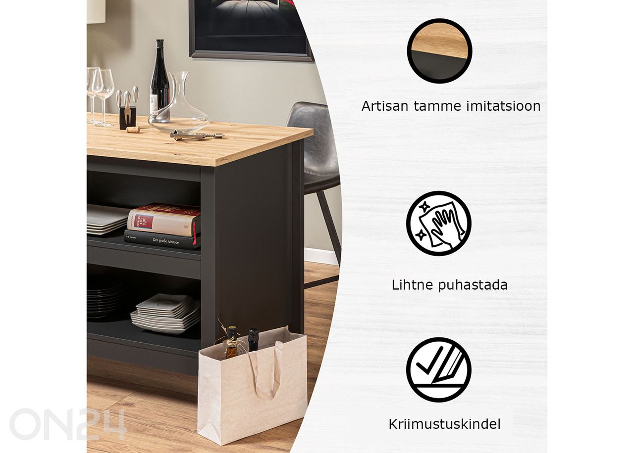 Köögisaar Nellina suurendatud