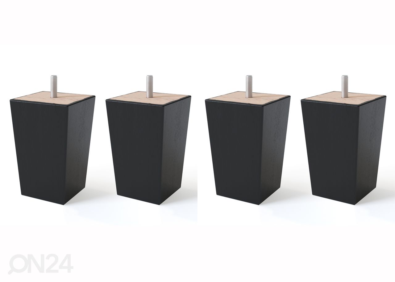 Koonusjalgade komplekt keermega 12 cm suurendatud