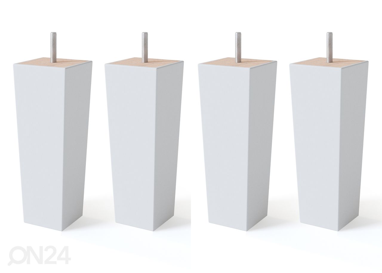 Koonusjalgade komplekt keermega 18 cm suurendatud