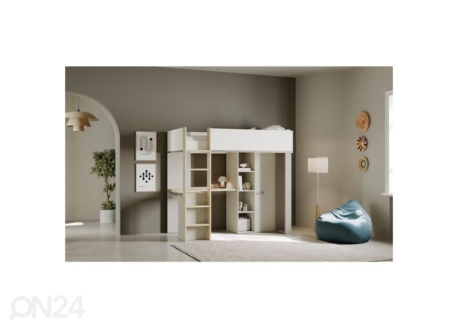 Kõrge voodi Camillia 90x200 cm suurendatud