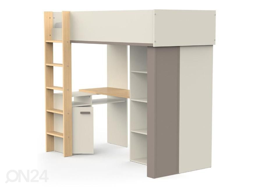 Kõrge voodi Camillia 90x200 cm suurendatud