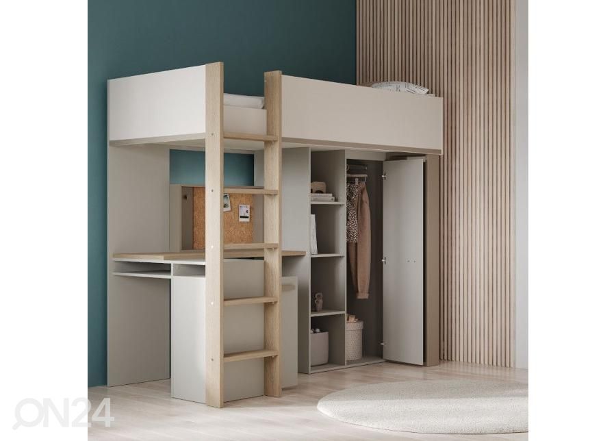 Kõrge voodi Camillia 90x200 cm suurendatud