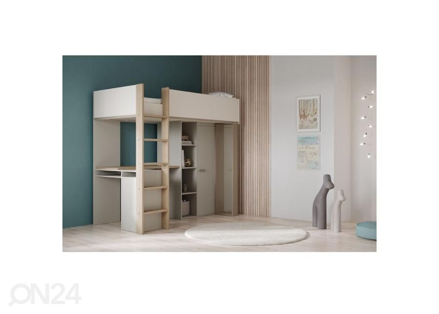 Kõrge voodi Camillia 90x200 cm suurendatud