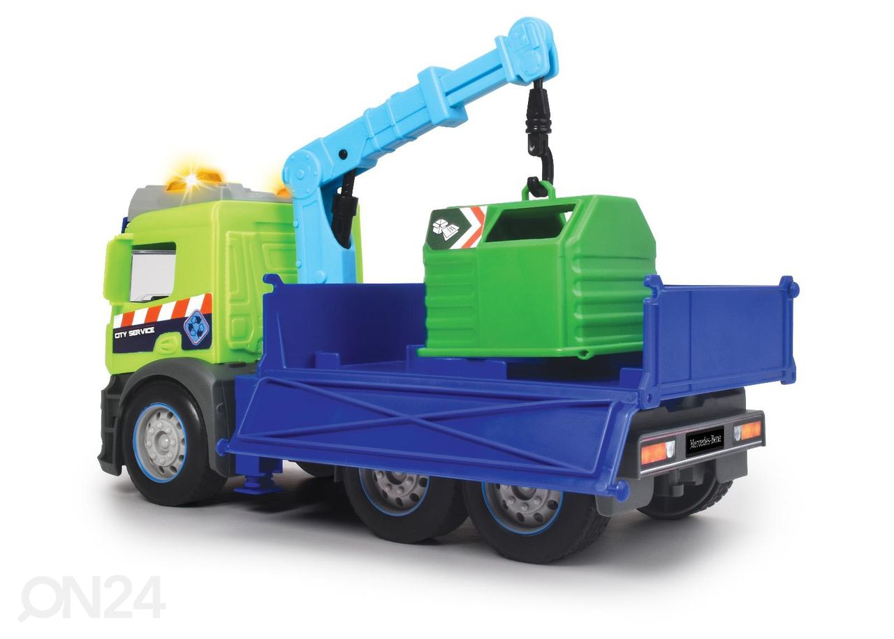 Kraanaga prügiauto Dickie Toys suurendatud