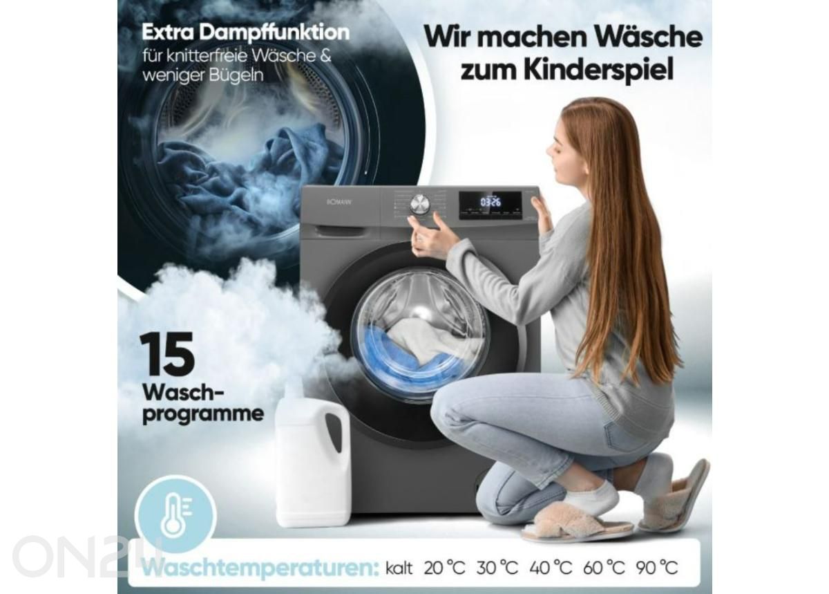 Kuivatiga pesumasin Bomann WAT7186T suurendatud