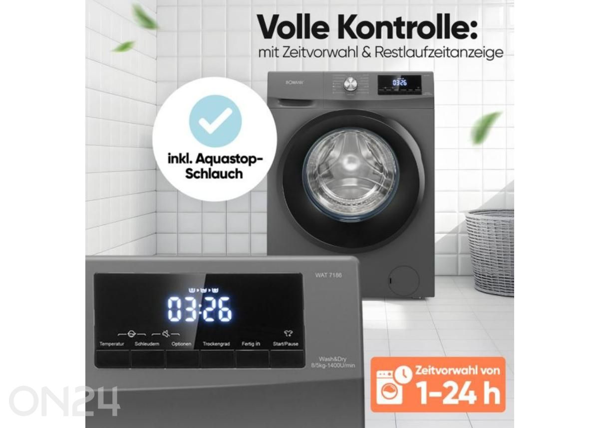 Kuivatiga pesumasin Bomann WAT7186T suurendatud