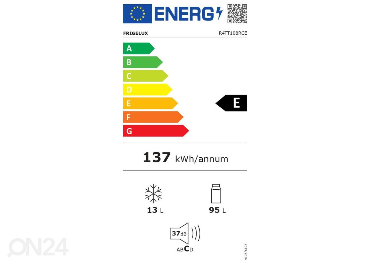 Külmik Frigelux R4TT108RCE suurendatud