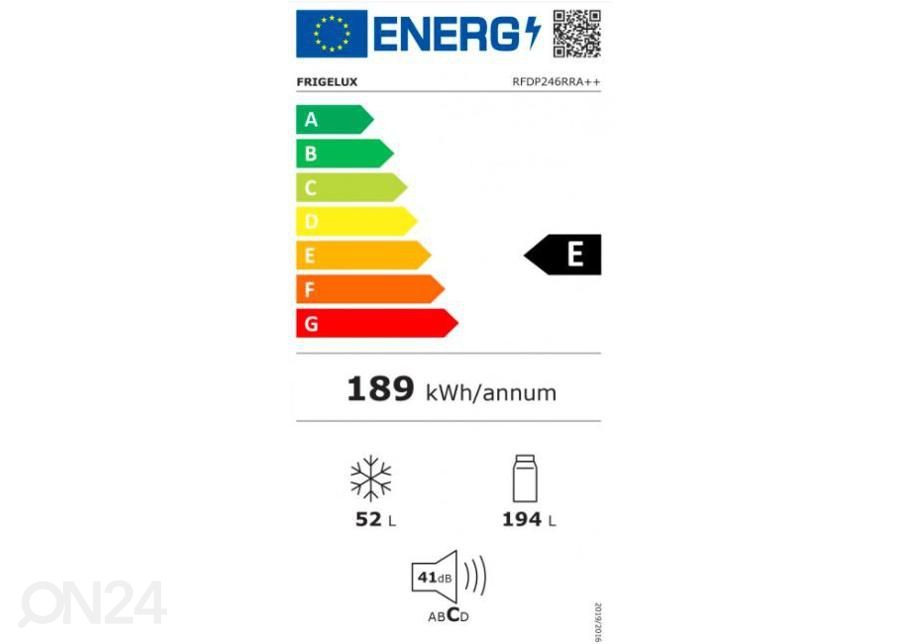 Külmik Frigelux RFDP246RRA, punane suurendatud