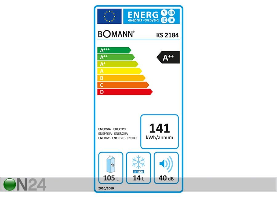 Külmkapp Bomann KS2184 suurendatud
