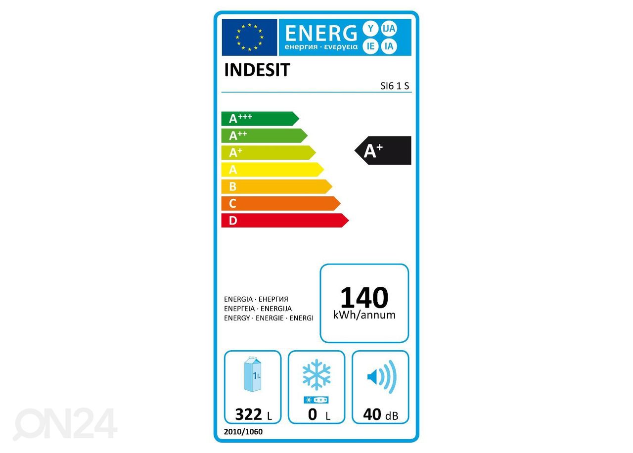Külmkapp Indesit suurendatud
