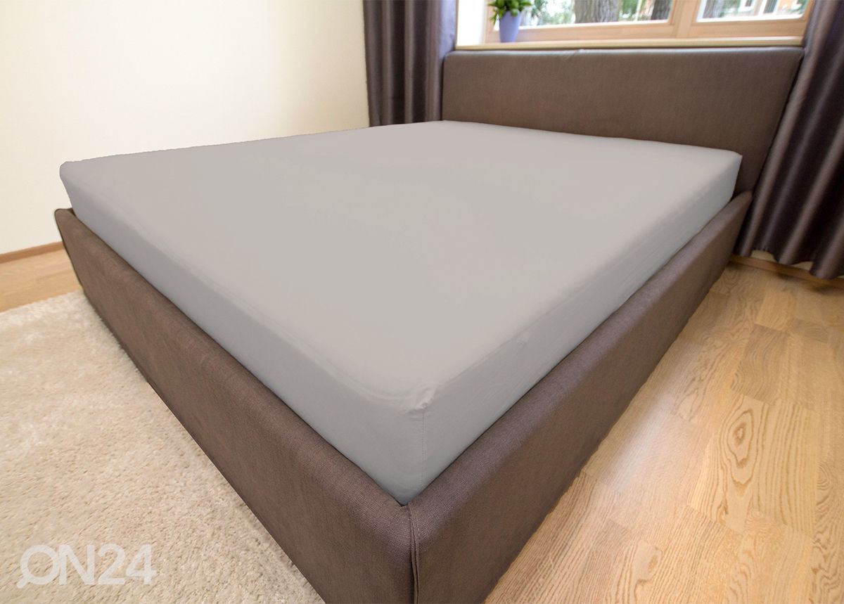 Kummiga voodilina, trikotaaž 200x200 cm suurendatud