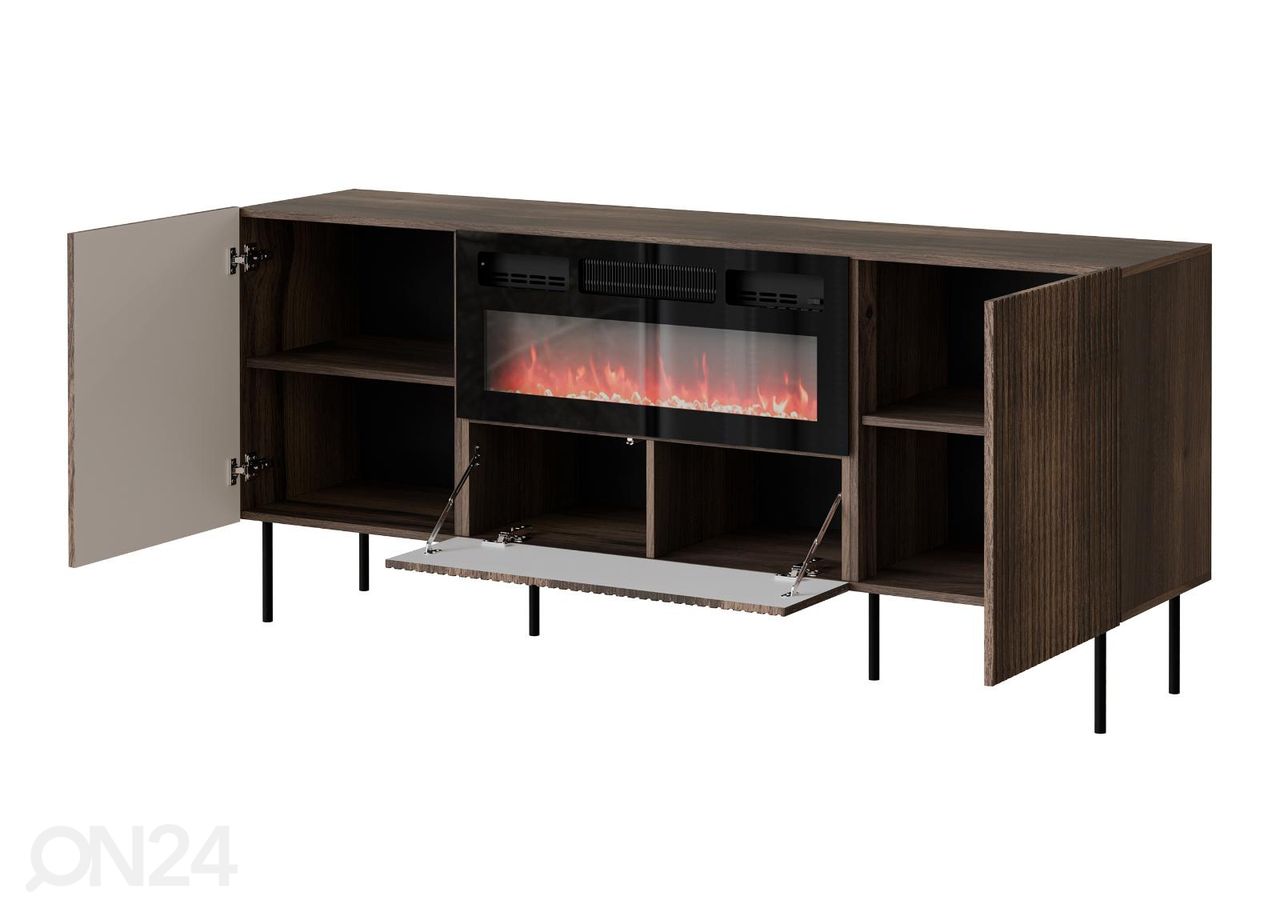 Kummut 180 cm + elektrikamin suurendatud