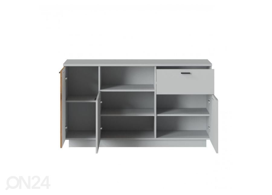 Kummut Alverno 145 cm, helehall/tamm suurendatud