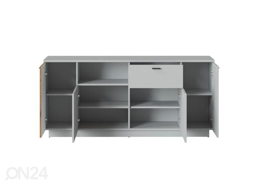 Kummut Alverno 180 cm, helehall/tamm suurendatud